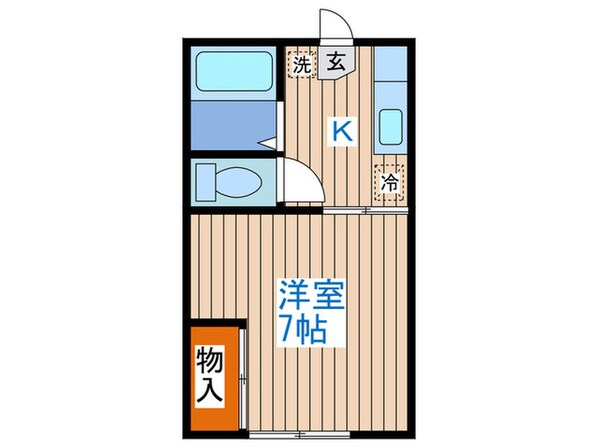 クリスタルＡ棟の物件間取画像